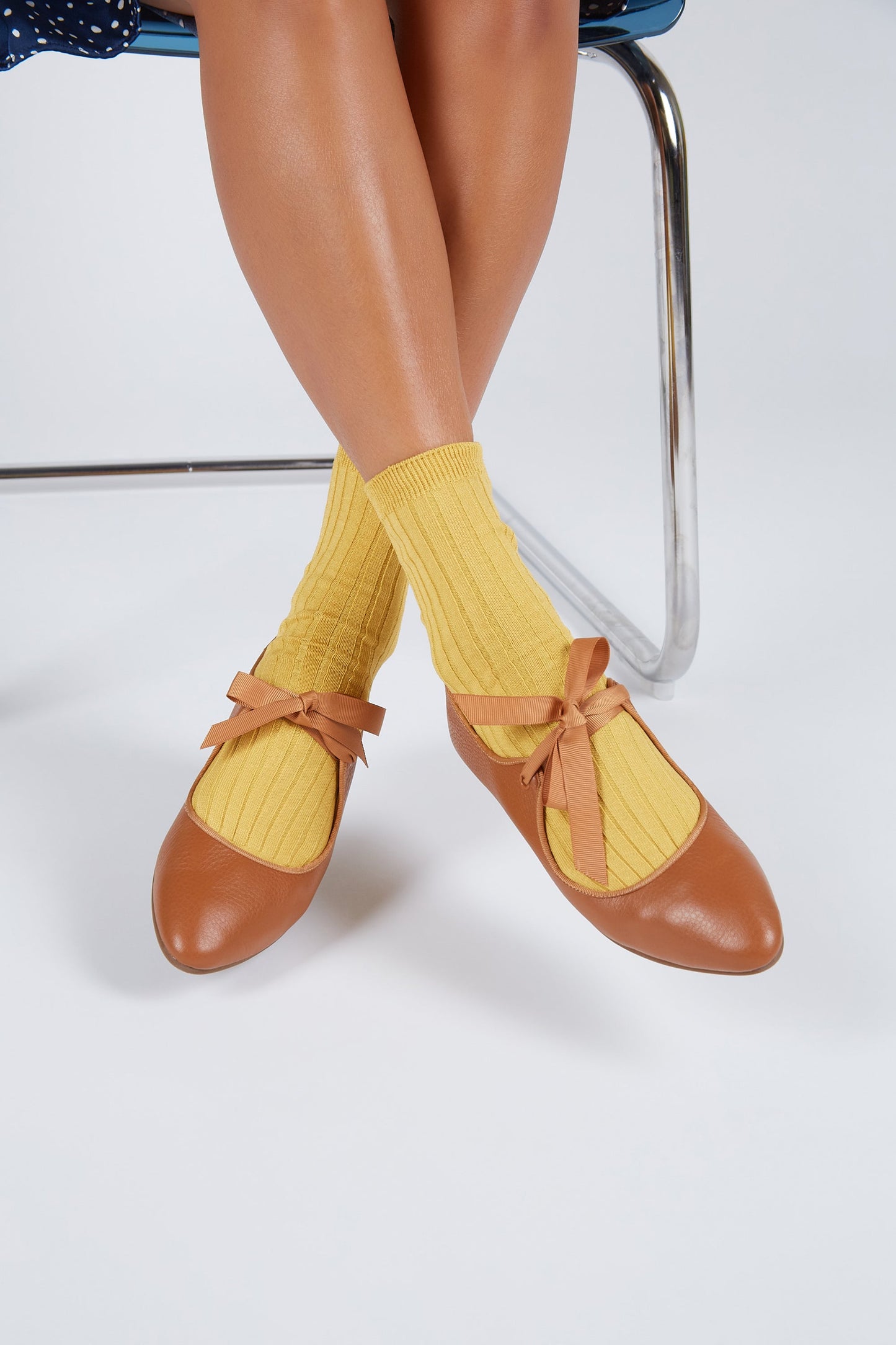 Intentionally Blank VALLEY BLACK SOLE BALLET FLAT