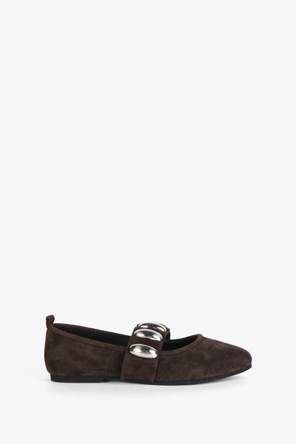 Intentionally Blank TONE OVERSIZED STUD MARY JANE FLAT