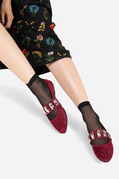 Intentionally Blank TONE OVERSIZED STUD MARY JANE FLAT