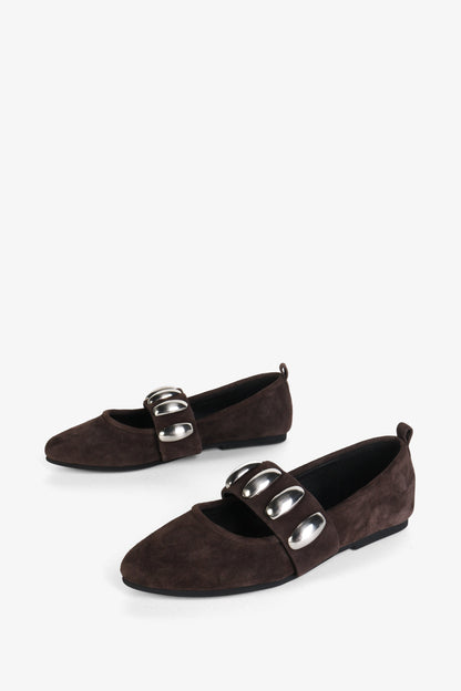 Intentionally Blank TONE OVERSIZED STUD MARY JANE FLAT