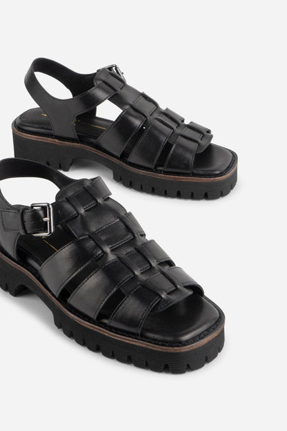 Intentionally Blank HADDIE LEATHER DAD SANDAL