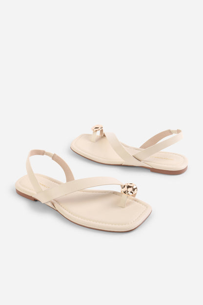 Intentionally Blank RORO TOE RING SLINGBACK FLAT SANDAL