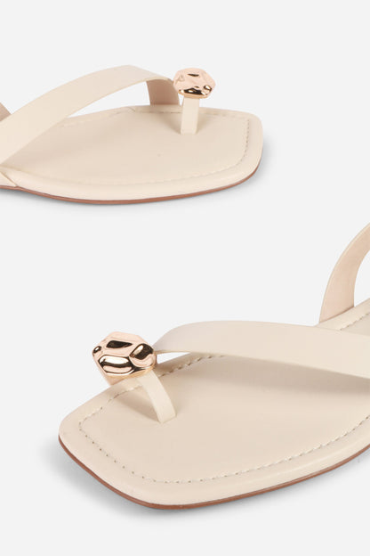 Intentionally Blank RORO TOE RING SLINGBACK FLAT SANDAL