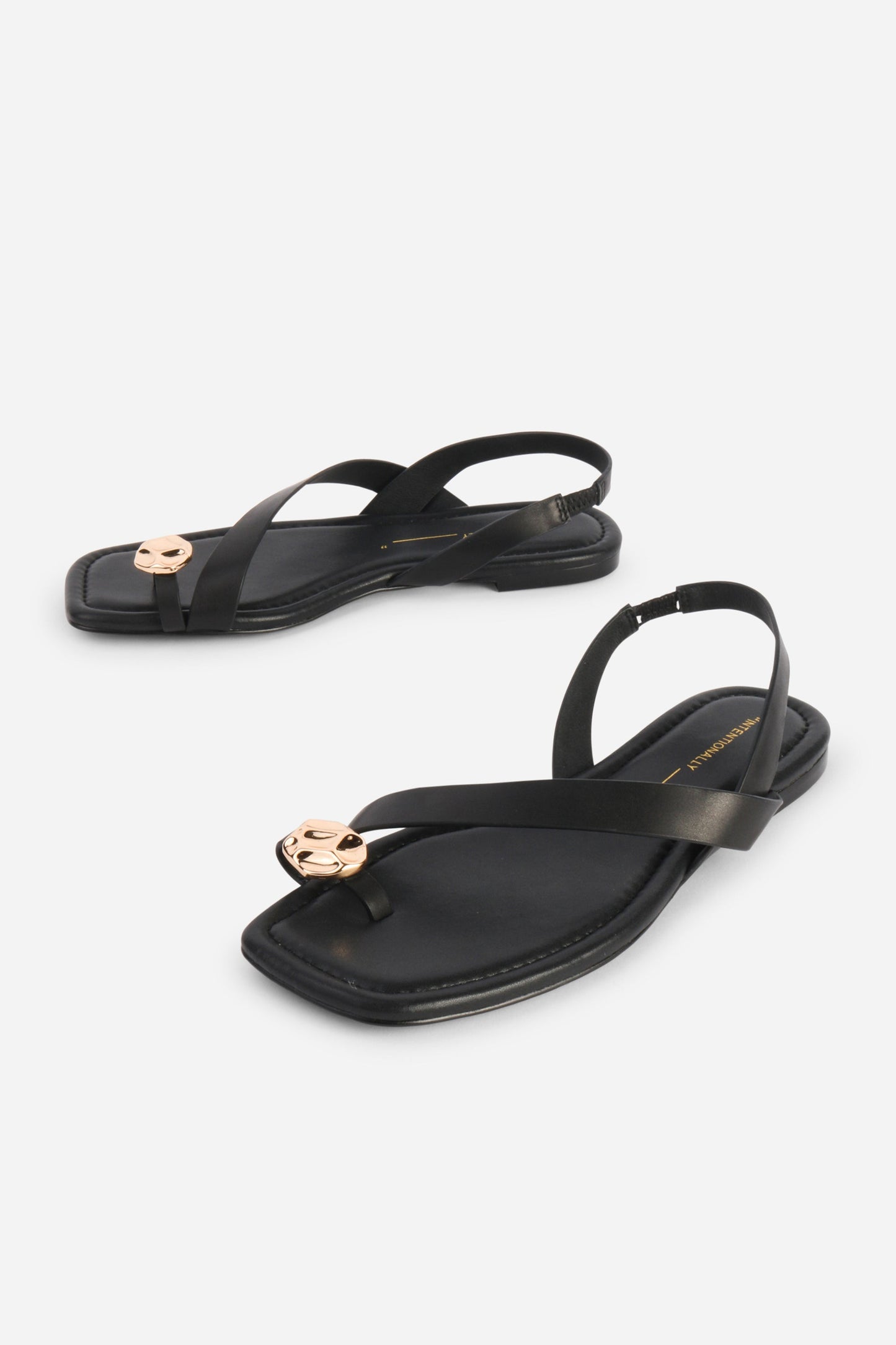 Intentionally Blank RORO TOE RING SLINGBACK FLAT SANDAL