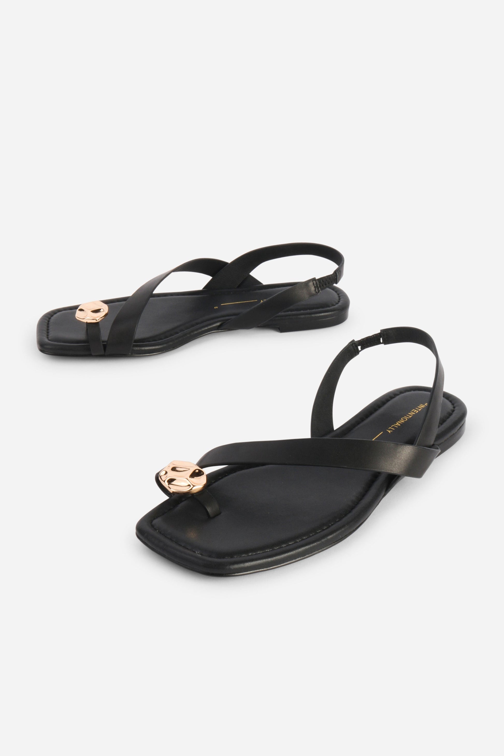 Intentionally Blank RORO TOE RING SLINGBACK FLAT SANDAL