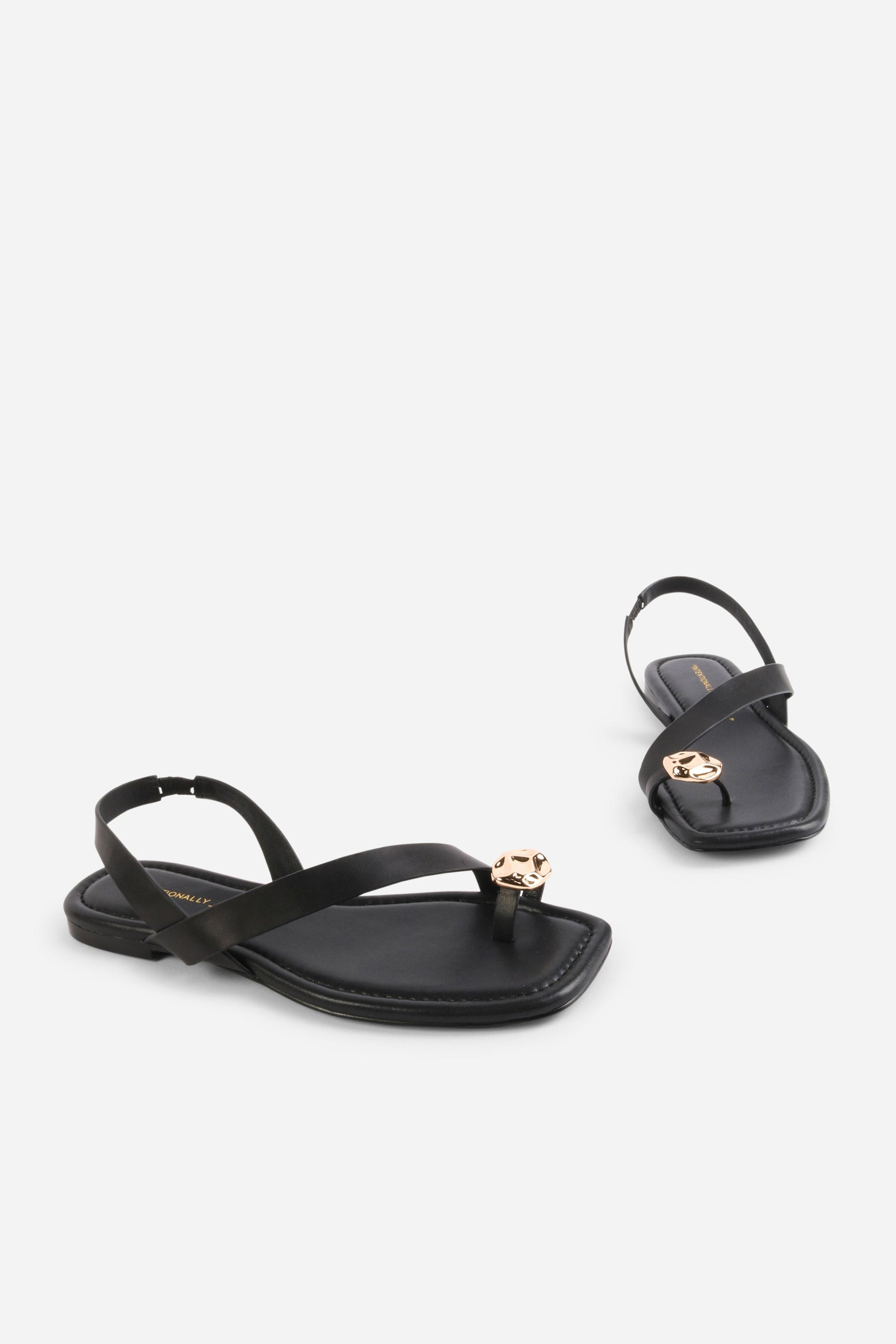 Intentionally Blank RORO TOE RING SLINGBACK FLAT SANDAL