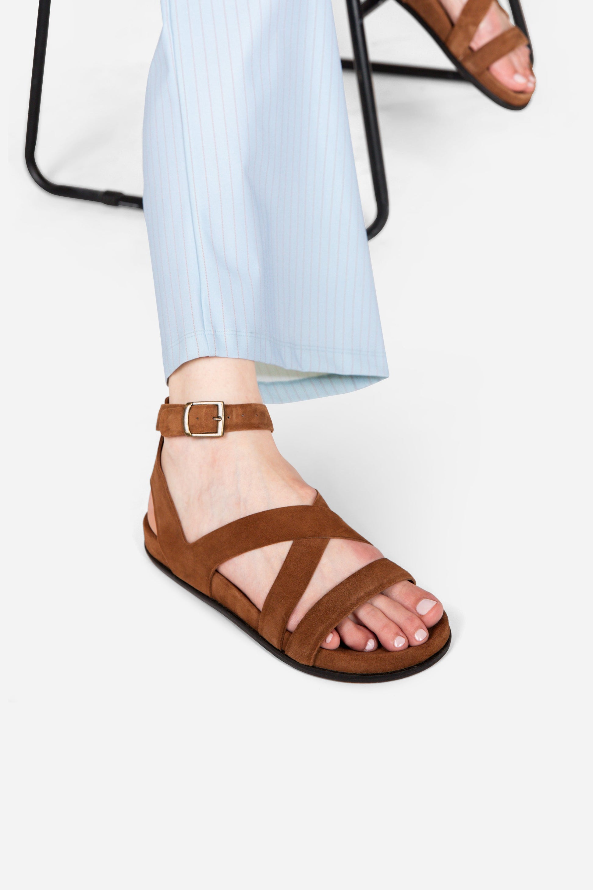 Intentionally Blank MYKO ANKLE STRAP FLAT SANDAL