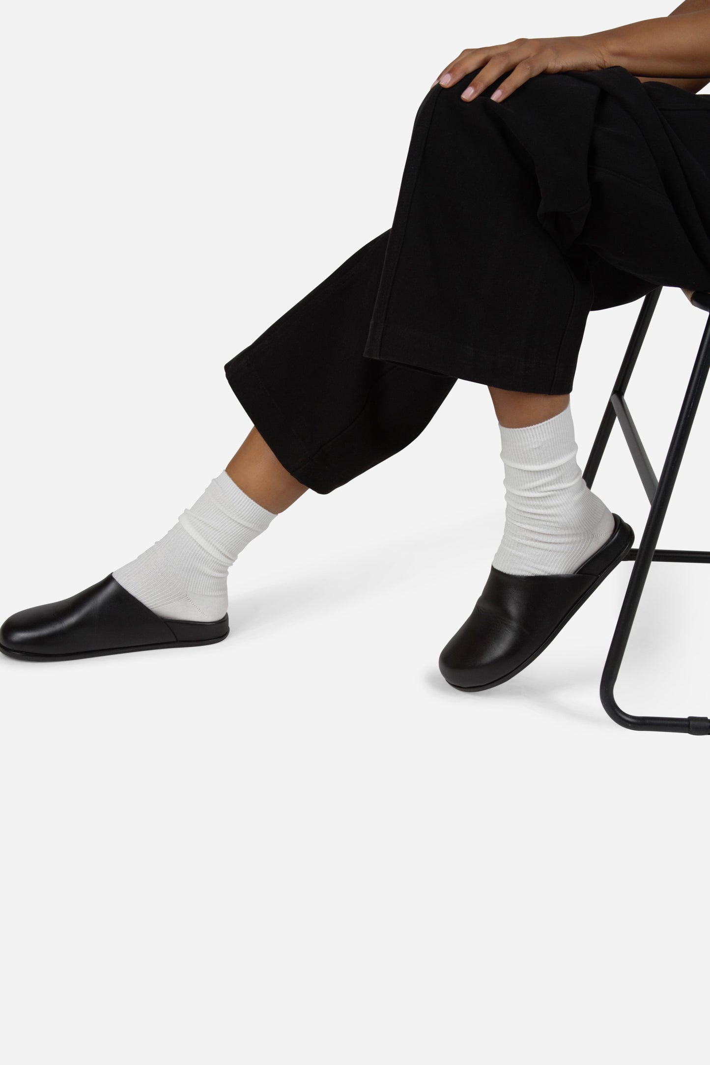 Intentionally Blank AGATHA LEATHER SLIP ON MULE
