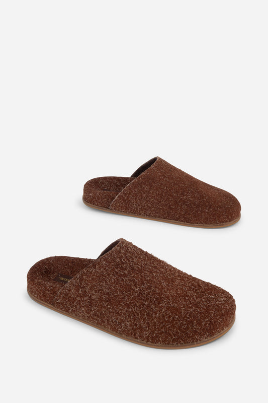 Intentionally Blank AGATHA BRUSHED SUEDE SLIP ON MULE