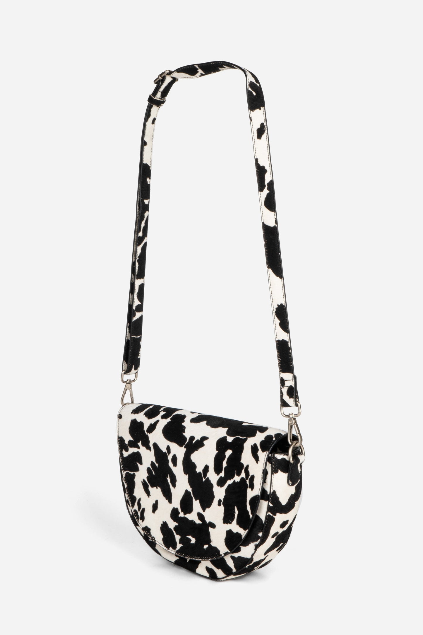 Intentionally Blank MICHIGAN HALF MOON COWHIDE CROSSBODY BAG