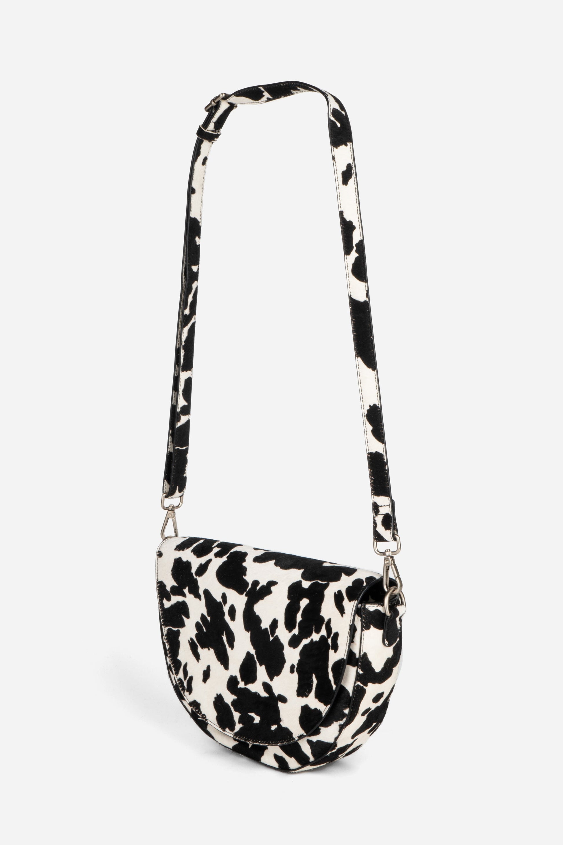 Intentionally Blank MICHIGAN HALF MOON COWHIDE CROSSBODY BAG