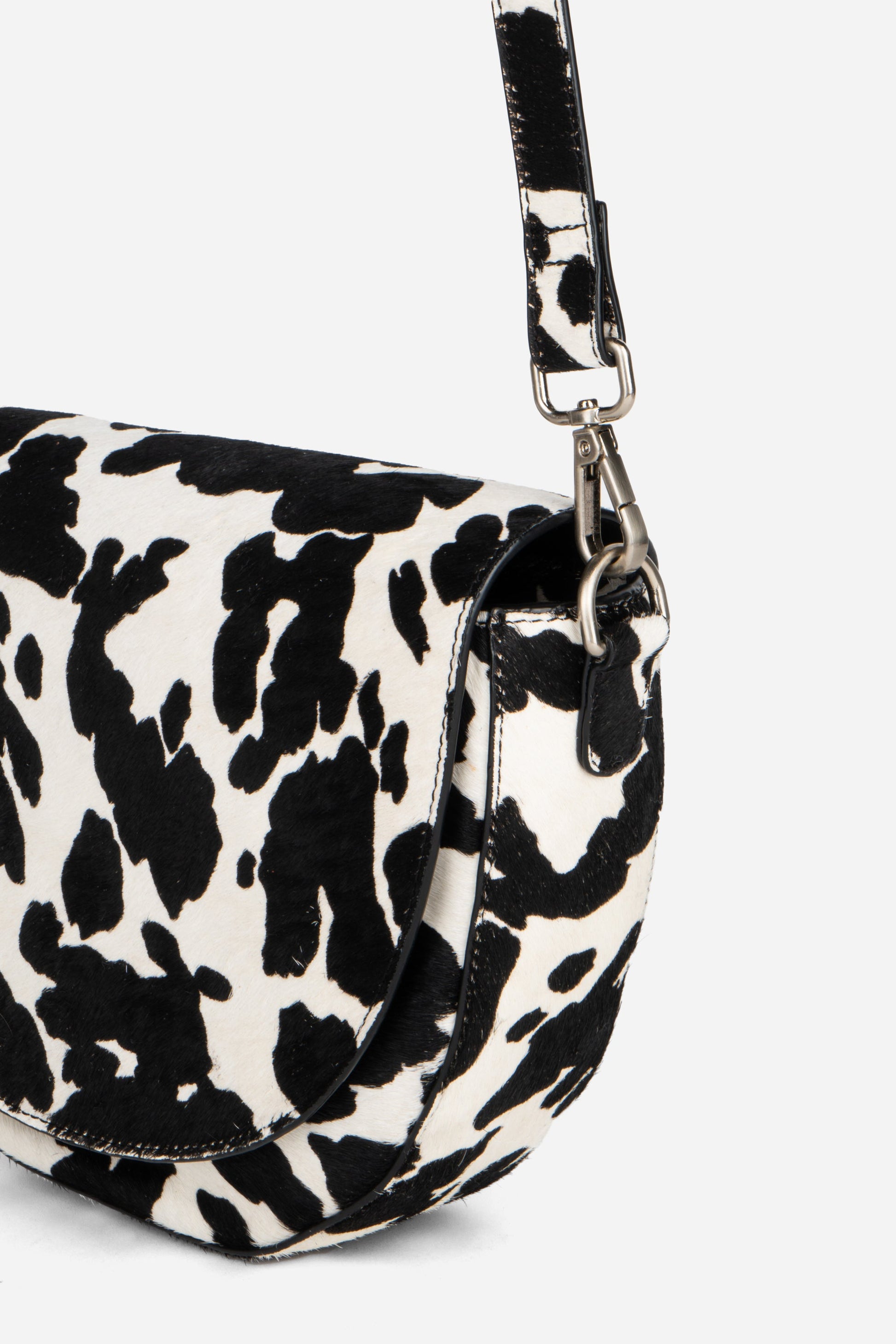 Intentionally Blank MICHIGAN HALF MOON COWHIDE CROSSBODY BAG