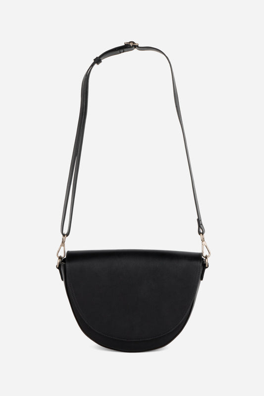 Intentionally Blank MICHIGAN HALF MOON LEATHER CROSSBODY BAG