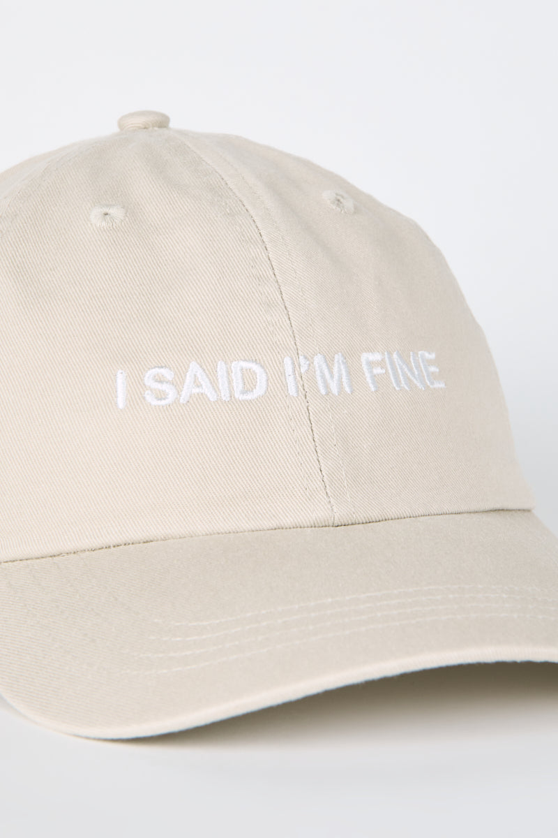 Intentionally Blank I'M FINE DAD CAP