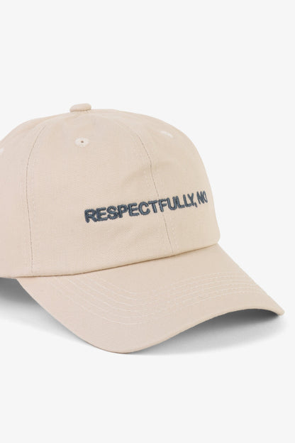 Intentionally Blank RESPECTFULLY, NO DAD CAP