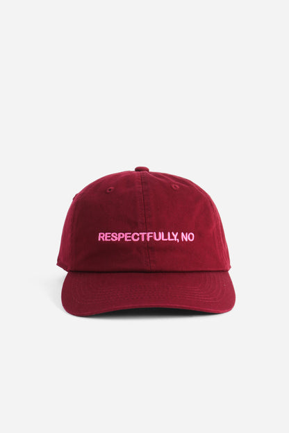 Intentionally Blank RESPECTFULLY, NO DAD CAP