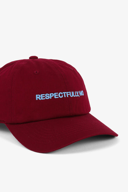 Intentionally Blank RESPECTFULLY, NO DAD CAP