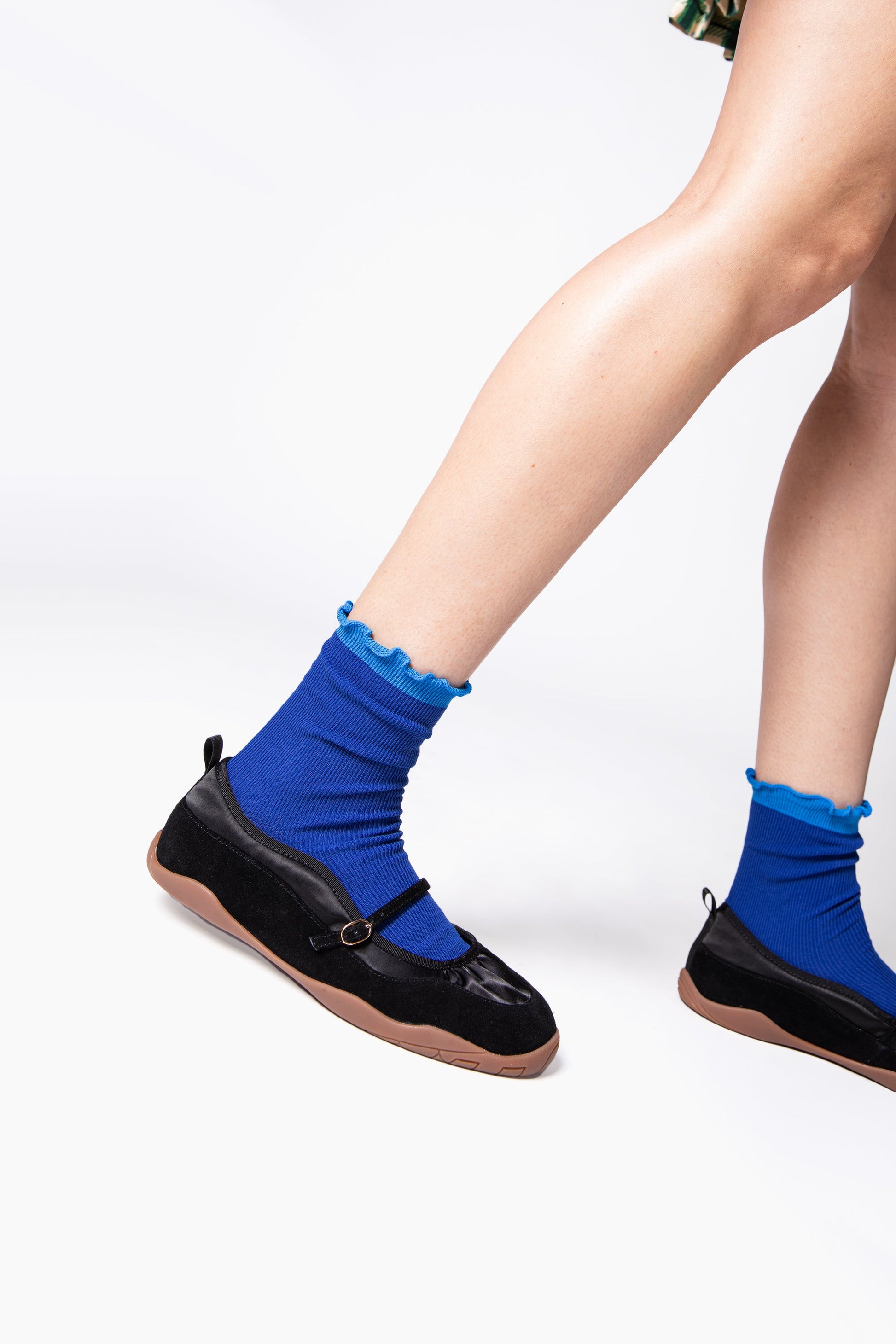 Intentionally Blank NOD TONAL RUFFLE SOCK