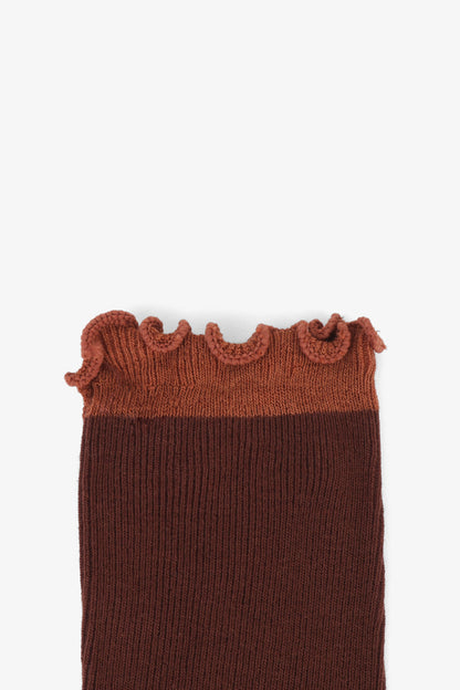 Intentionally Blank NOD TONAL RUFFLE SOCK