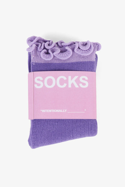 Intentionally Blank NOD TONAL RUFFLE SOCK