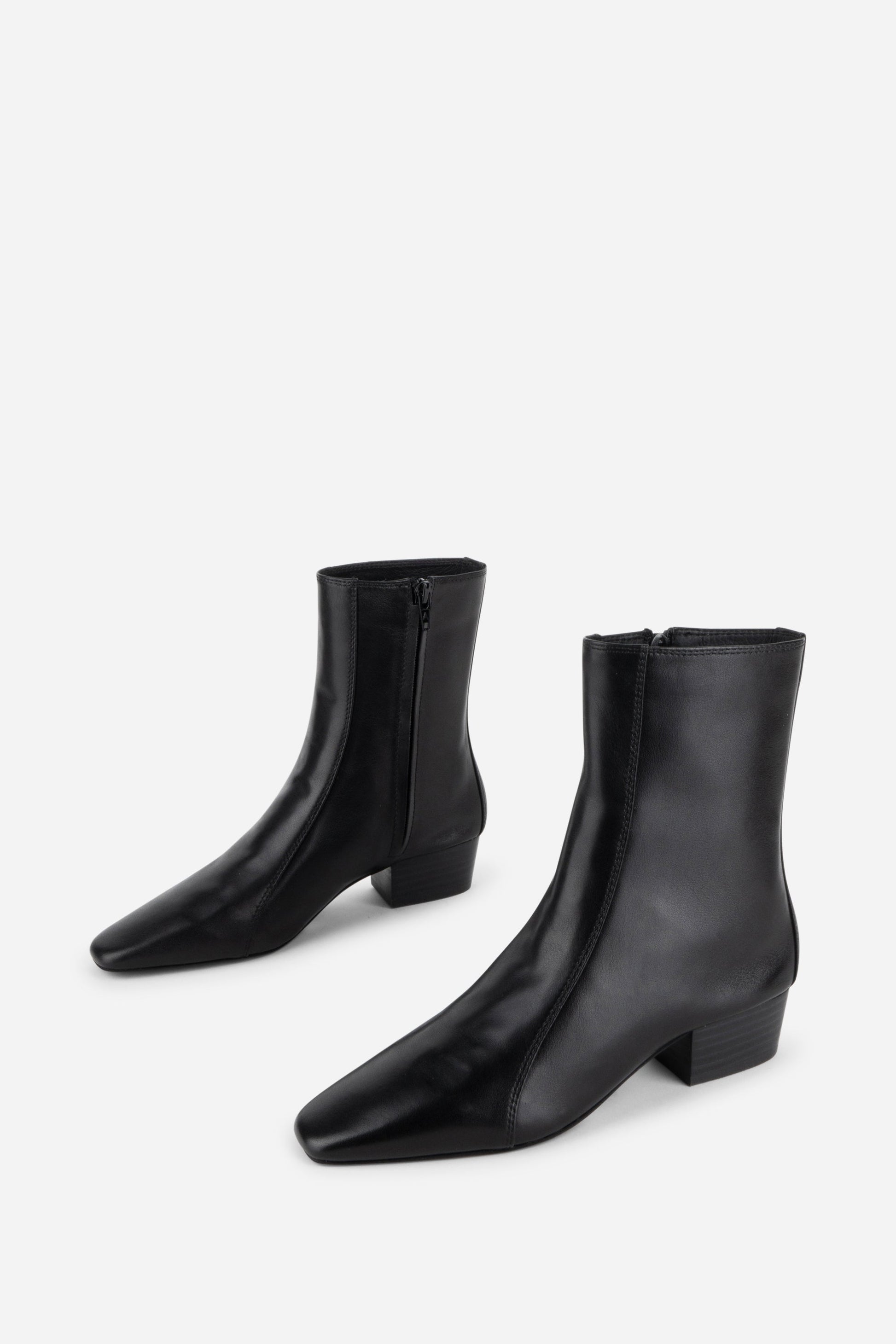 Intentionally Blank COMBO STRETCH LEATHER ANKLE BOOT