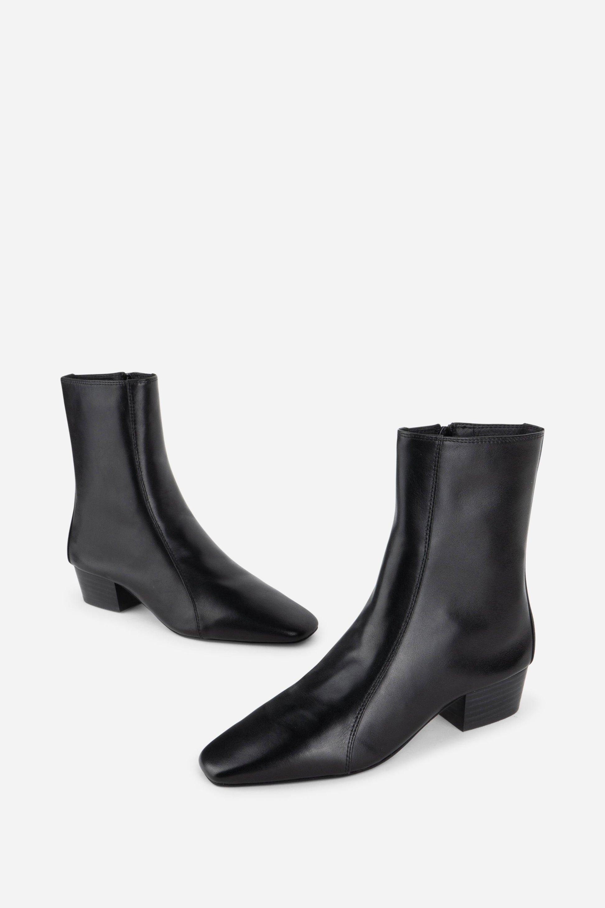Intentionally Blank COMBO STRETCH LEATHER ANKLE BOOT