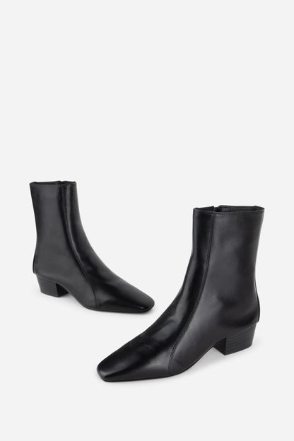 Intentionally Blank COMBO STRETCH LEATHER ANKLE BOOT