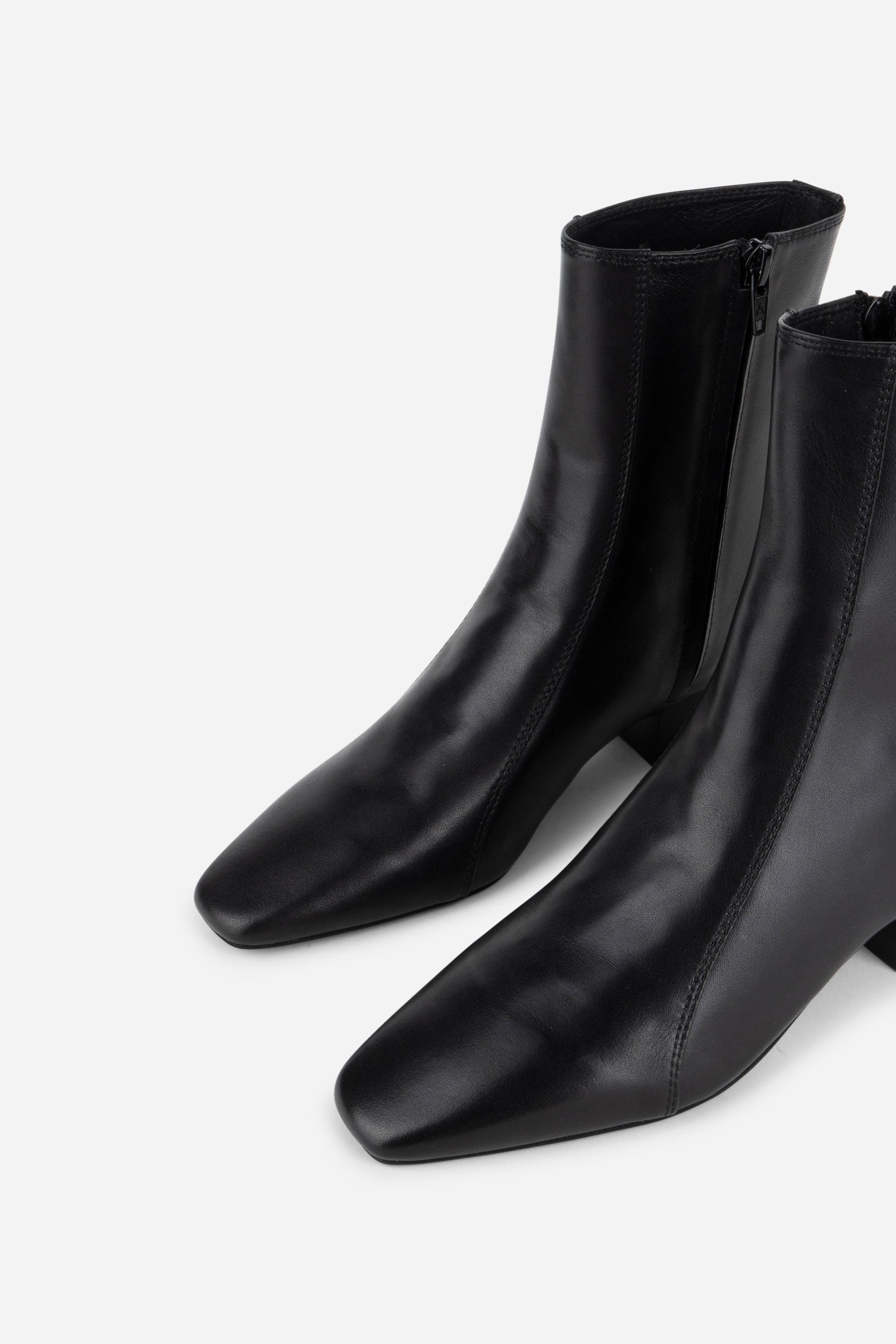 Intentionally Blank COMBO STRETCH LEATHER ANKLE BOOT