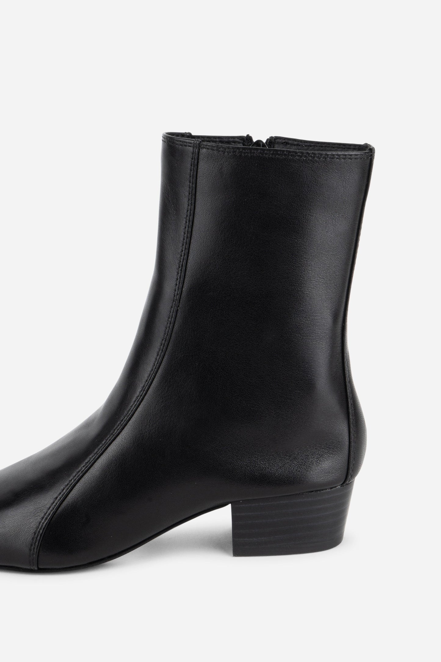 Intentionally Blank COMBO STRETCH LEATHER ANKLE BOOT