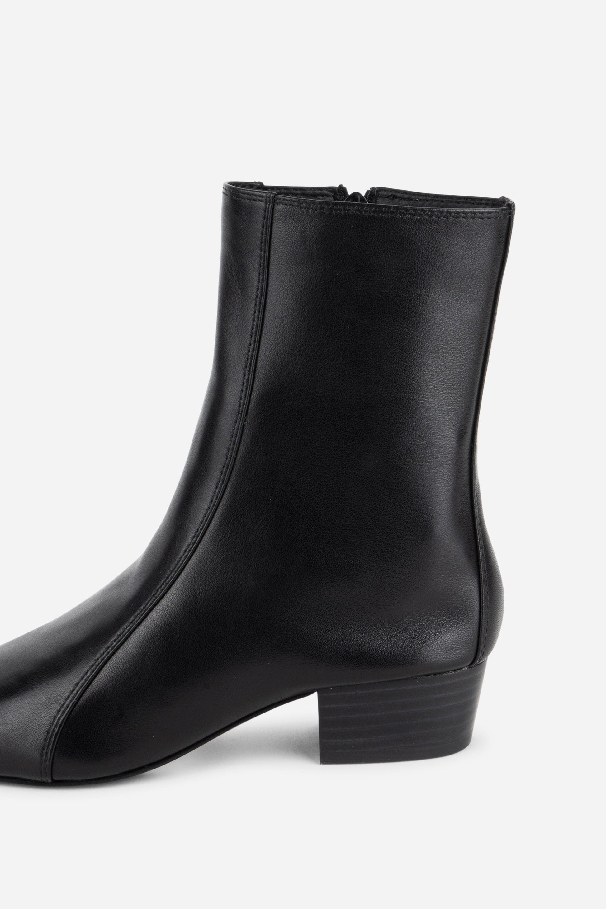 Intentionally Blank COMBO STRETCH LEATHER ANKLE BOOT