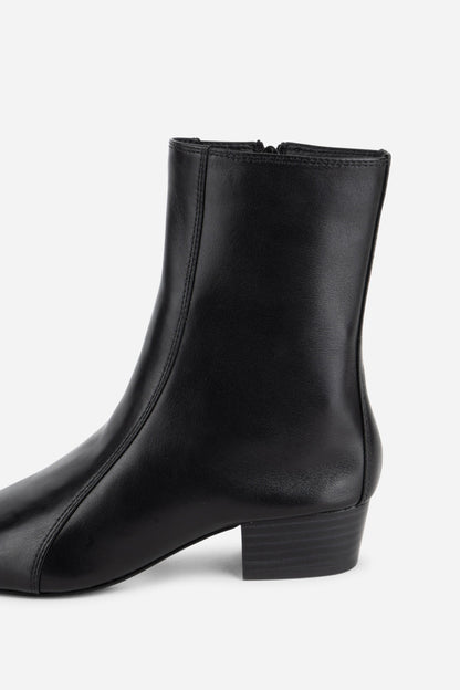 Intentionally Blank COMBO STRETCH LEATHER ANKLE BOOT
