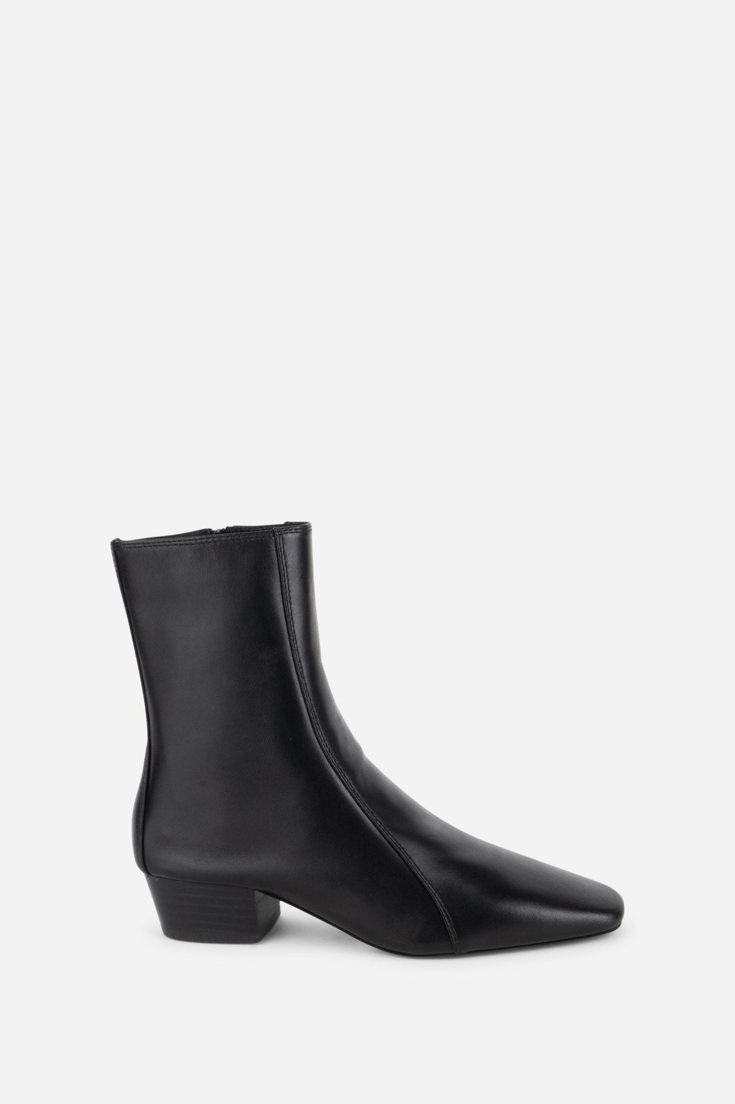 Intentionally Blank COMBO STRETCH LEATHER ANKLE BOOT