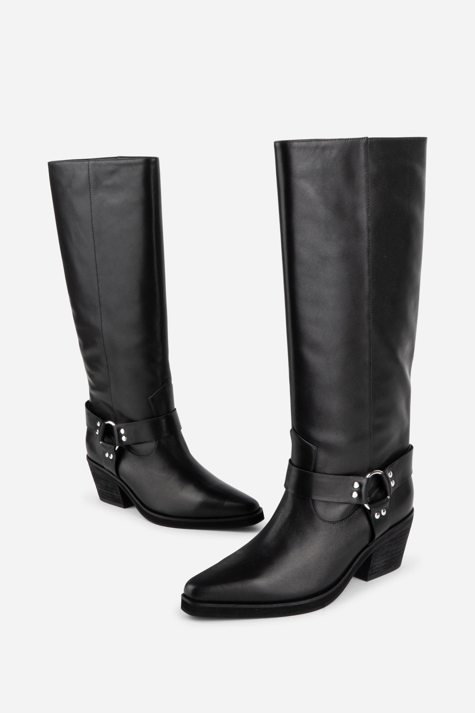 Intentionally Blank JOSEPHINE KNEE HIGH BIKER BOOT