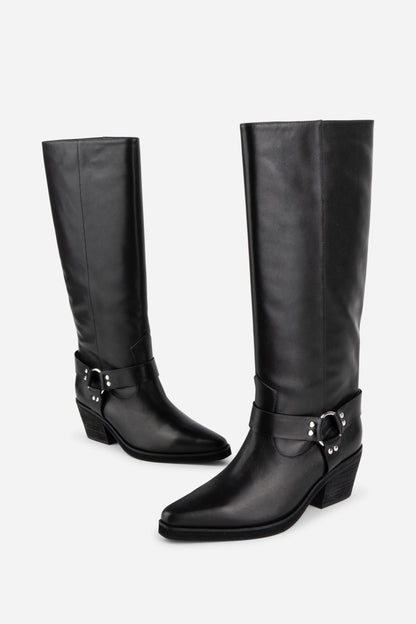 Intentionally Blank JOSEPHINE KNEE HIGH BIKER BOOT