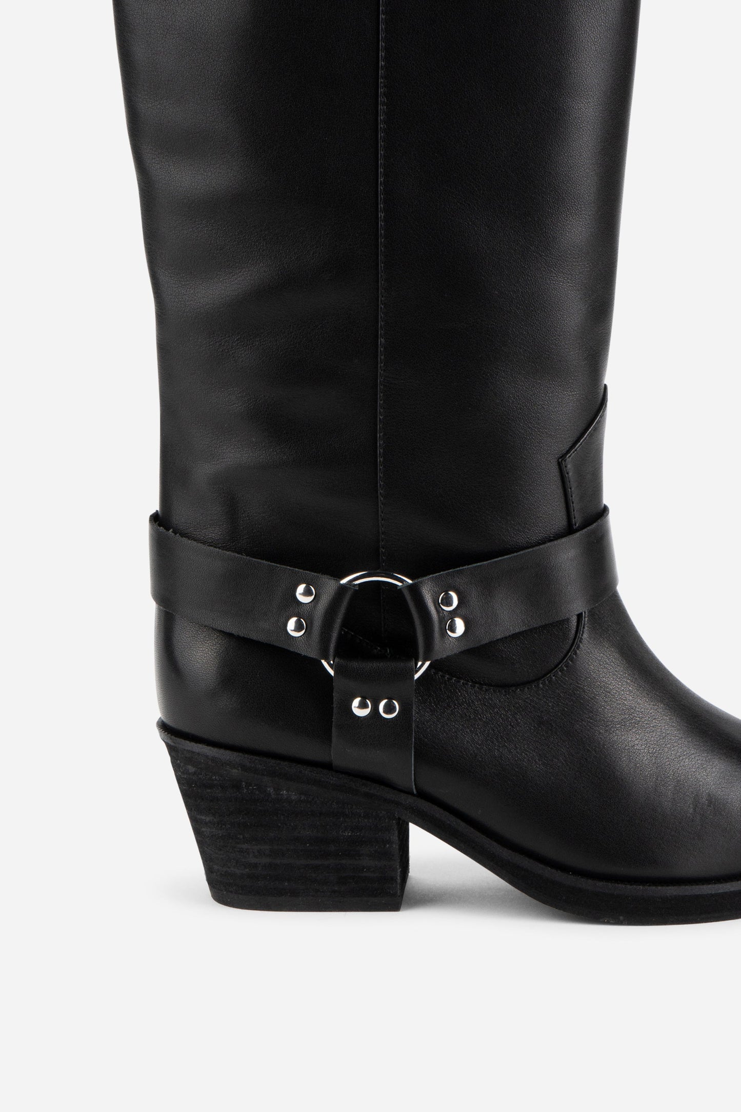 Intentionally Blank JOSEPHINE KNEE HIGH BIKER BOOT