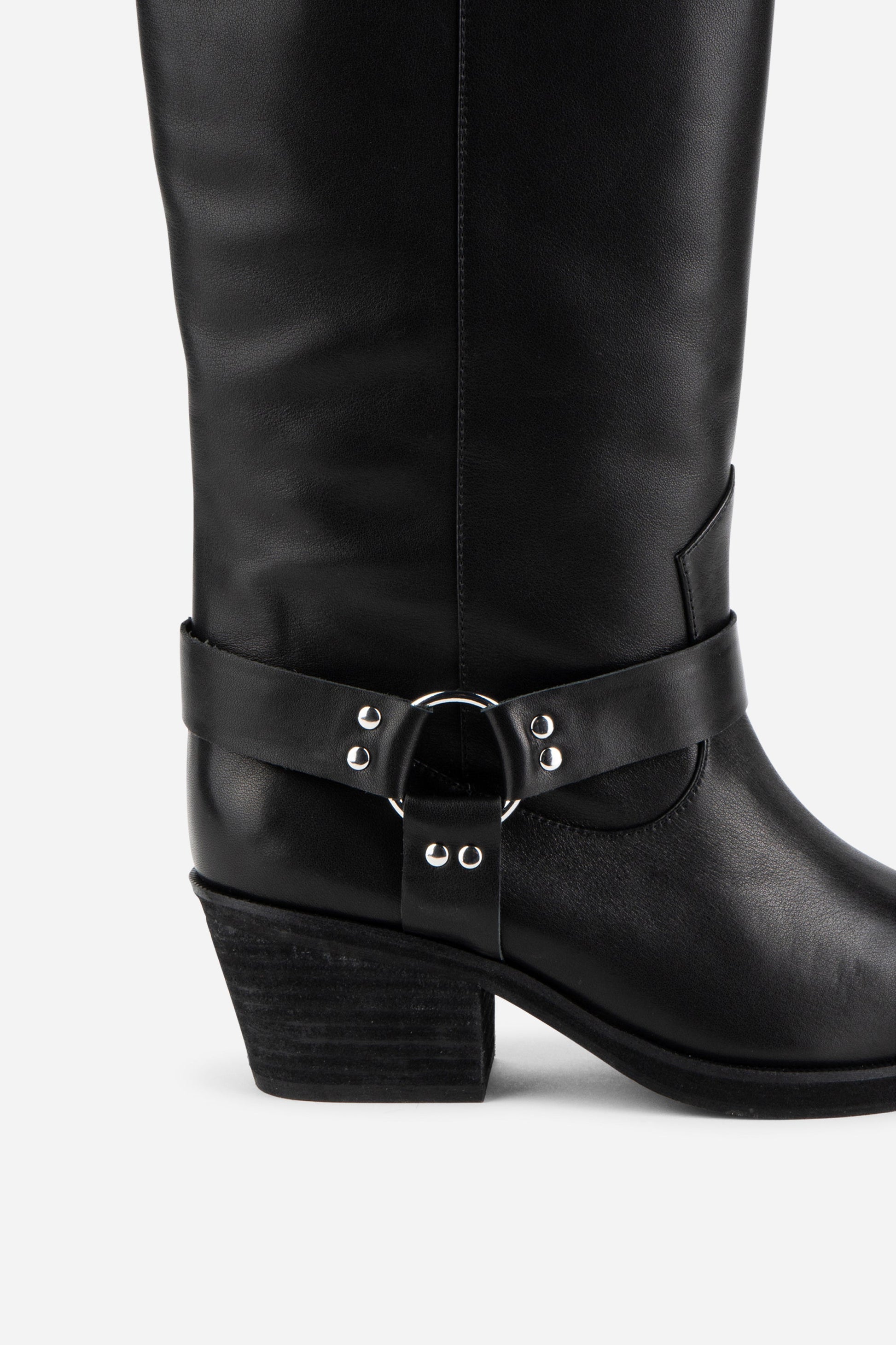 Intentionally Blank JOSEPHINE KNEE HIGH BIKER BOOT