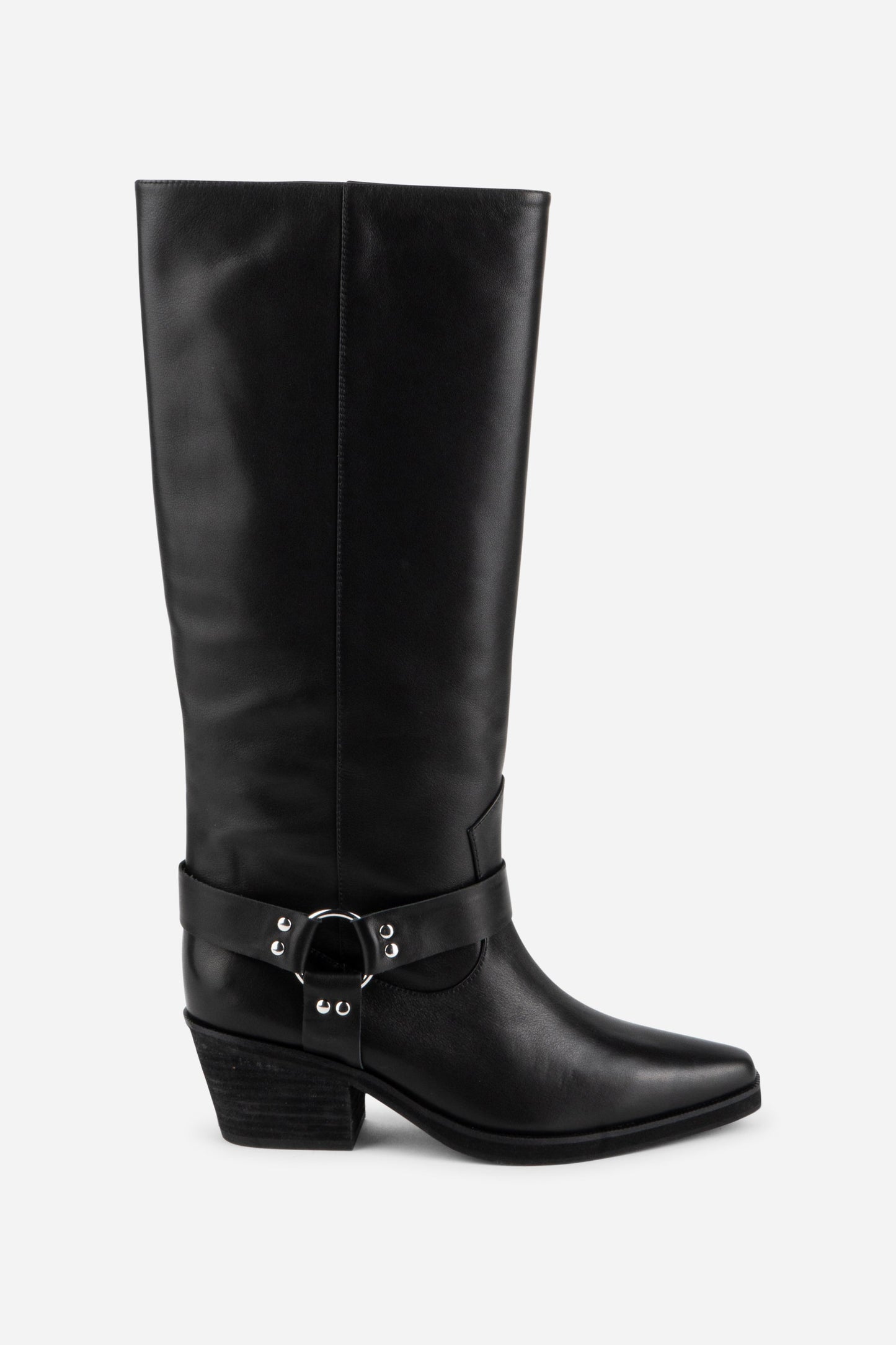 Intentionally Blank JOSEPHINE KNEE HIGH BIKER BOOT
