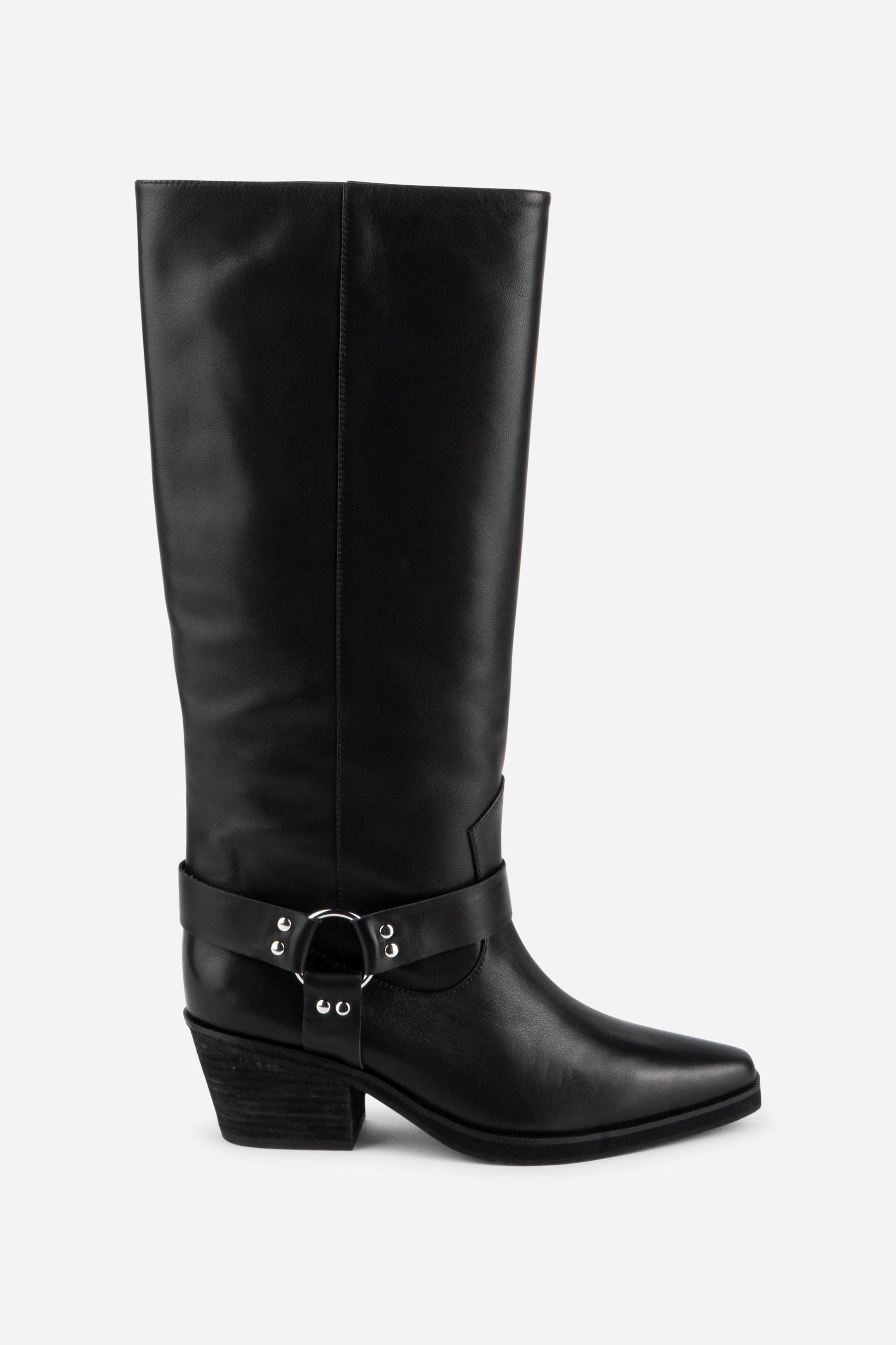 Intentionally Blank JOSEPHINE KNEE HIGH BIKER BOOT