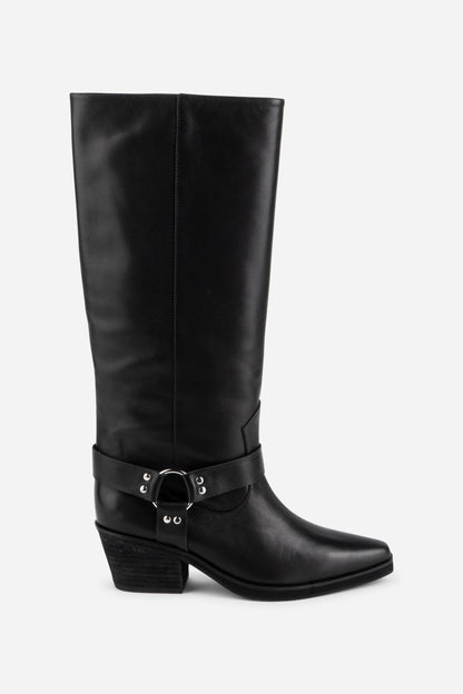 Intentionally Blank JOSEPHINE KNEE HIGH BIKER BOOT