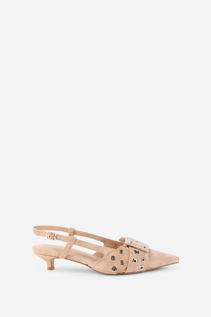 Intentionally Blank MAMAN SLINGBACK KITTEN HEEL