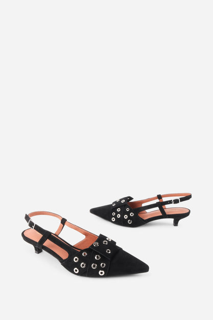 Intentionally Blank MAMAN SLINGBACK KITTEN HEEL