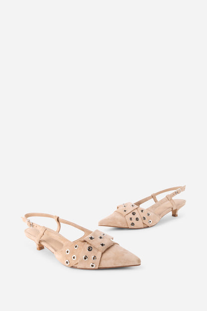 Intentionally Blank MAMAN SLINGBACK KITTEN HEEL