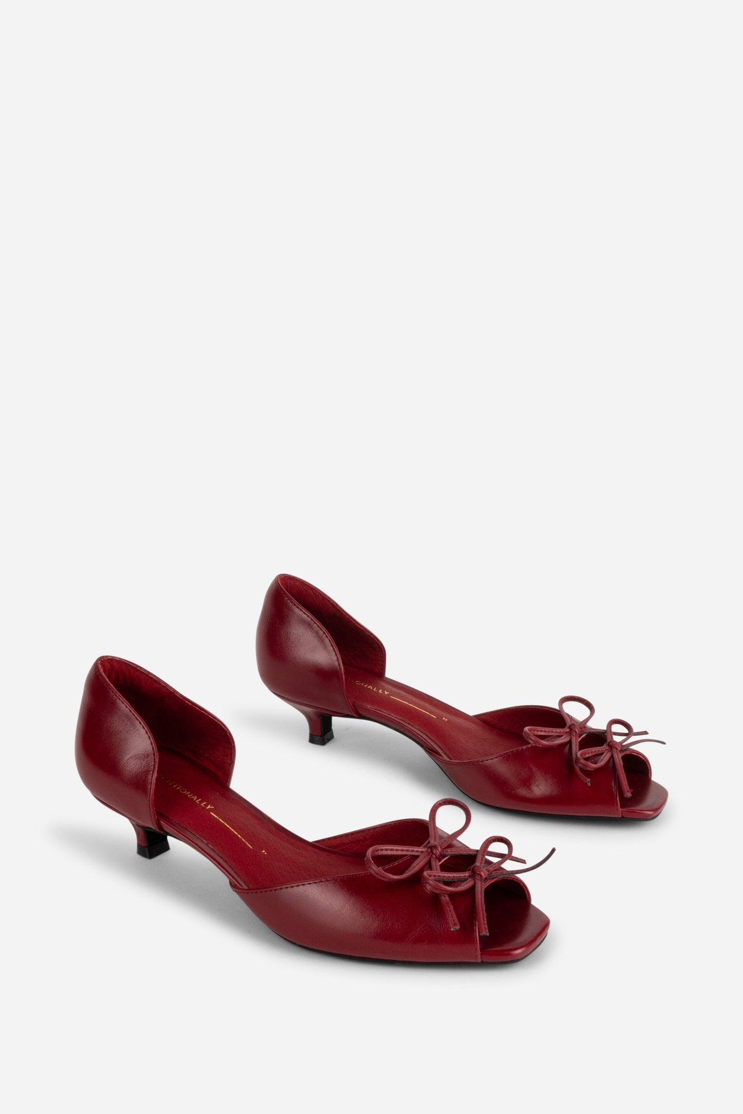 Intentionally Blank CAROL PEEP TOE KITTEN HEEL