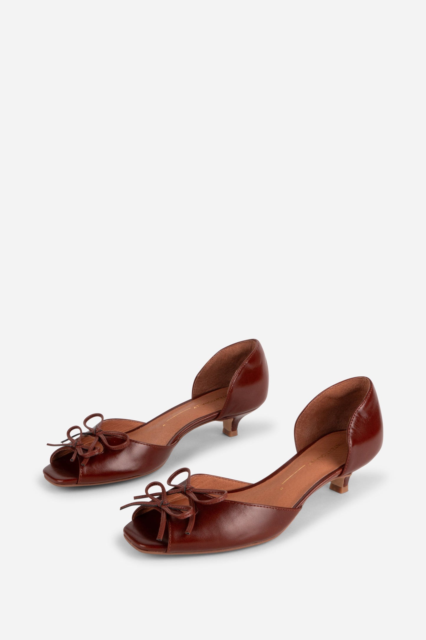 Intentionally Blank CAROL PEEP TOE KITTEN HEEL