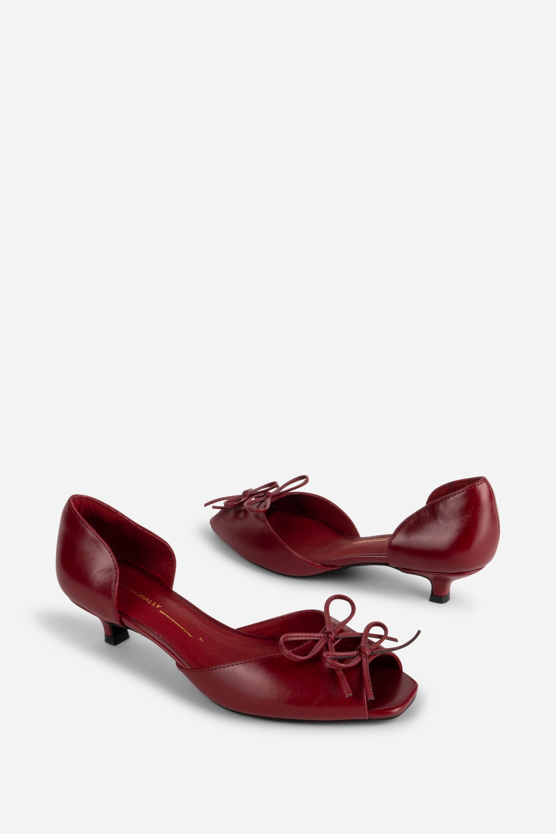 Intentionally Blank CAROL PEEP TOE KITTEN HEEL