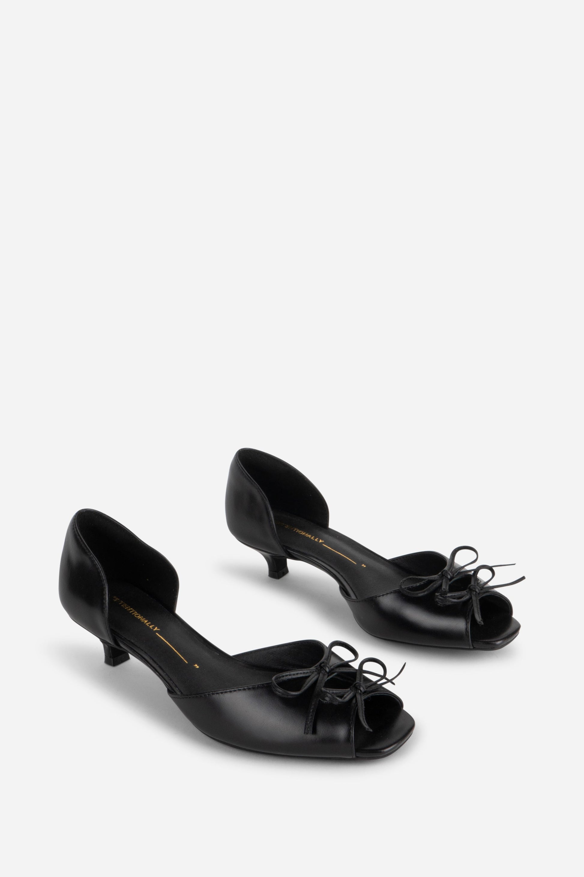 Intentionally Blank CAROL PEEP TOE KITTEN HEEL