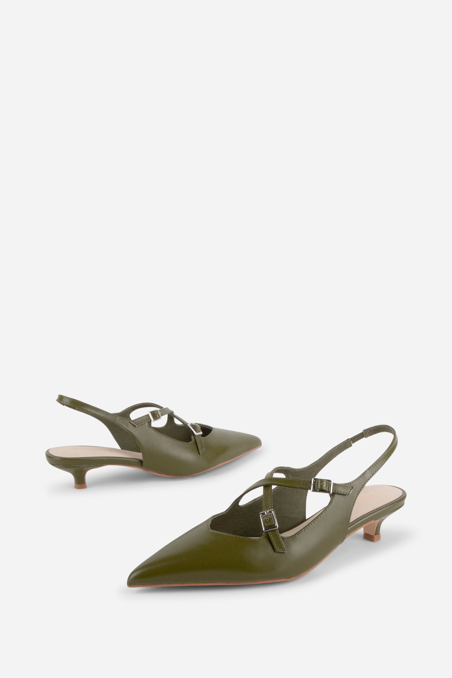 Intentionally Blank JAX SLINGBACK KITTEN HEEL