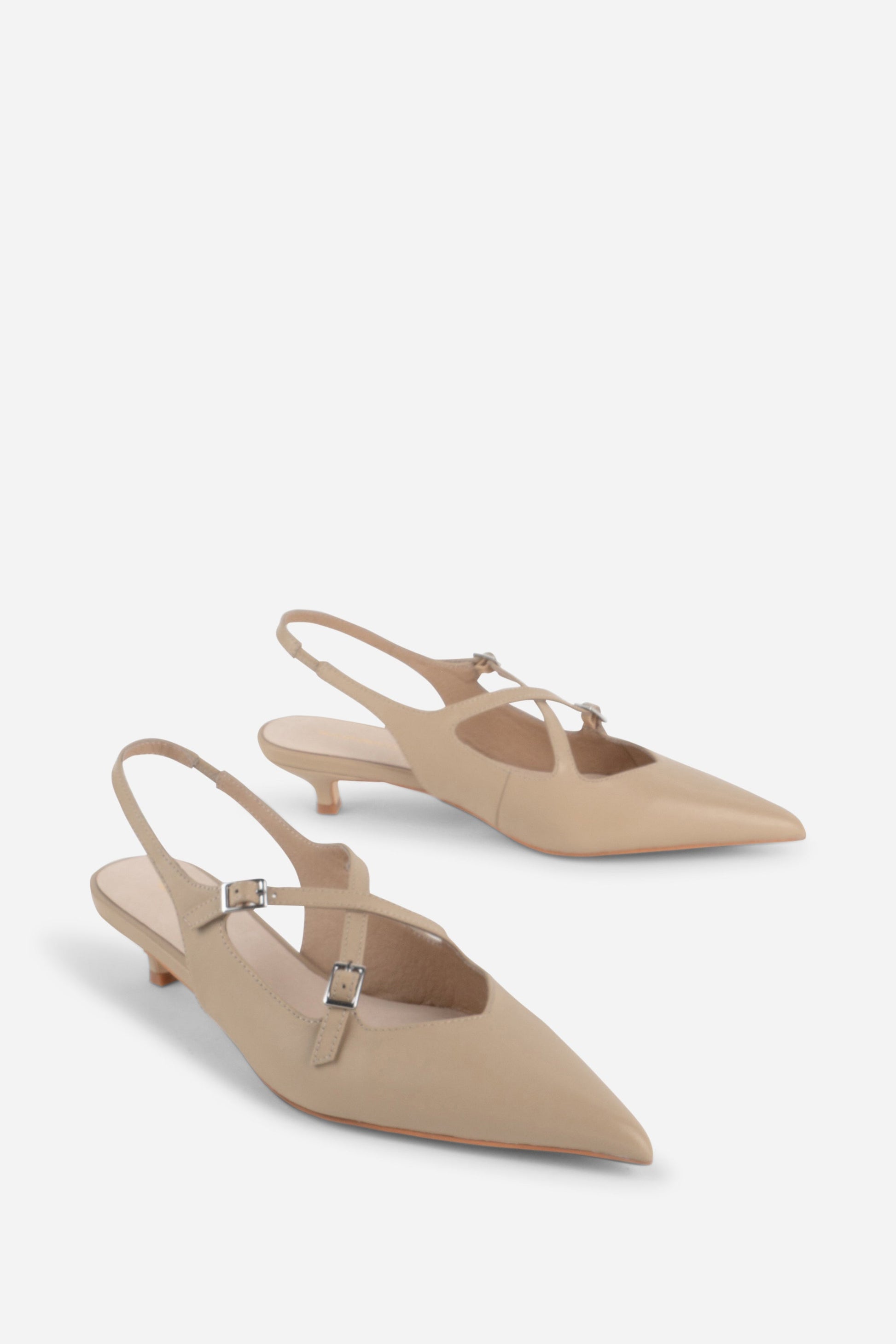 Intentionally Blank JAX SLINGBACK KITTEN HEEL
