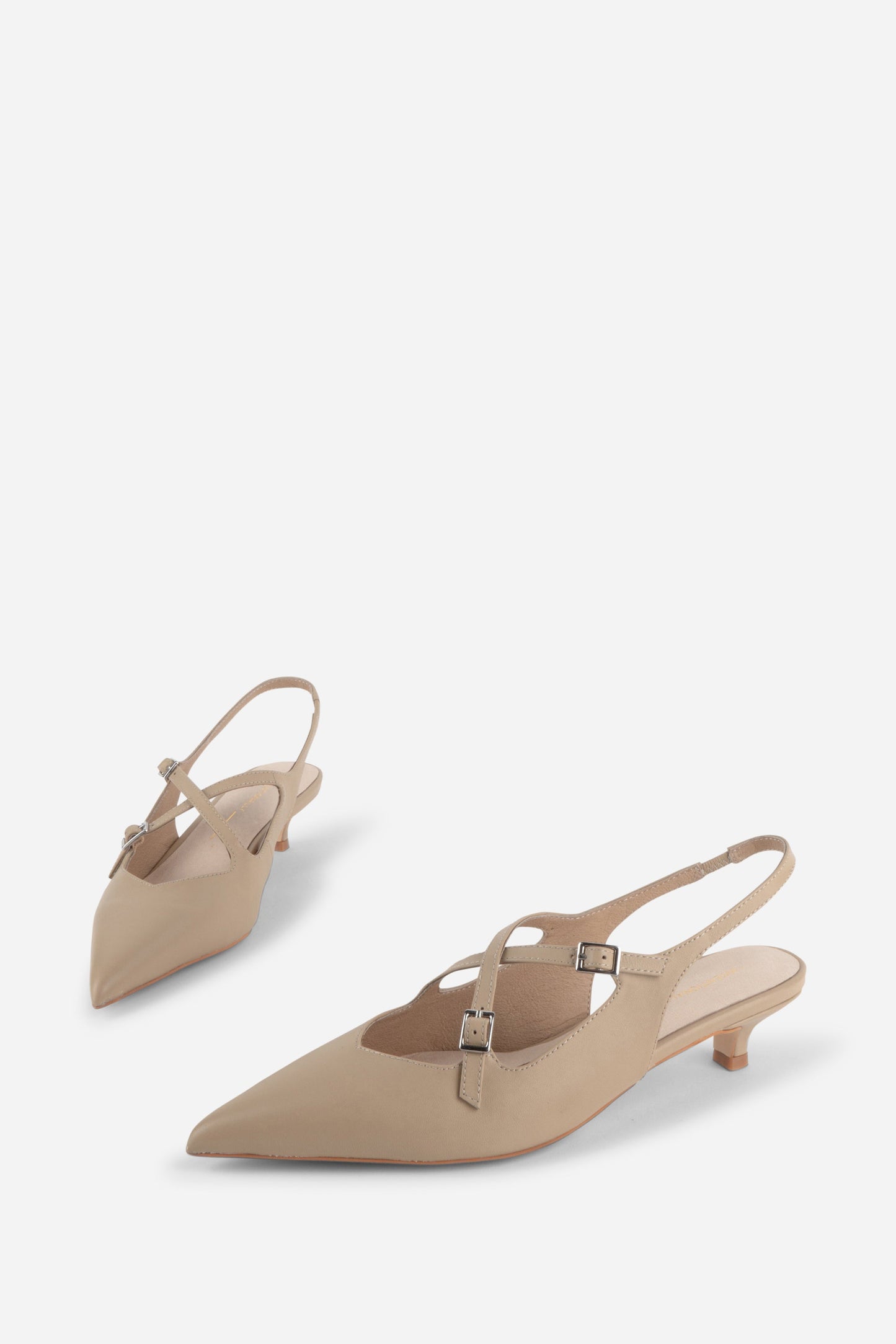 Intentionally Blank JAX SLINGBACK KITTEN HEEL