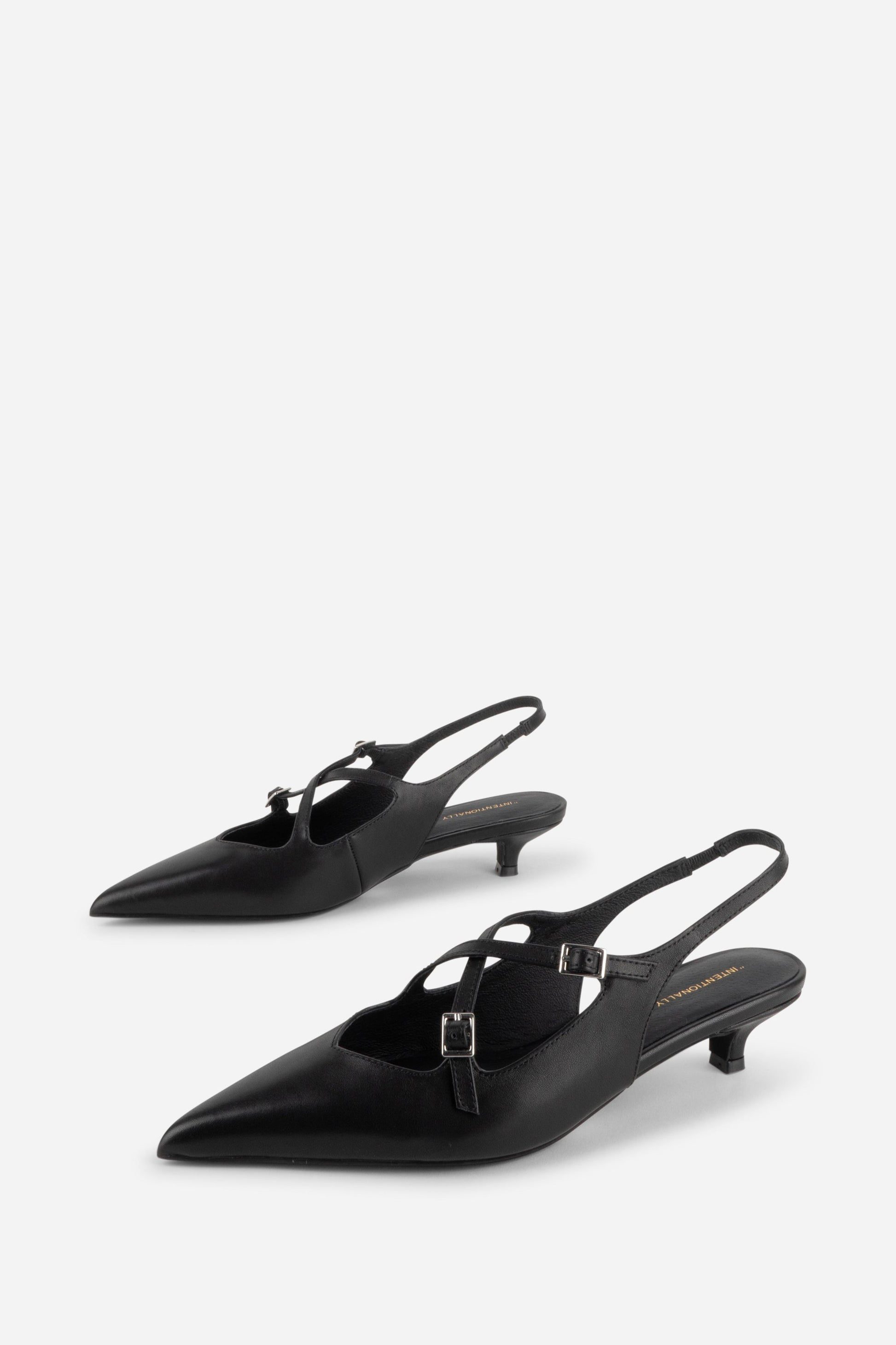 Intentionally Blank JAX SLINGBACK KITTEN HEEL